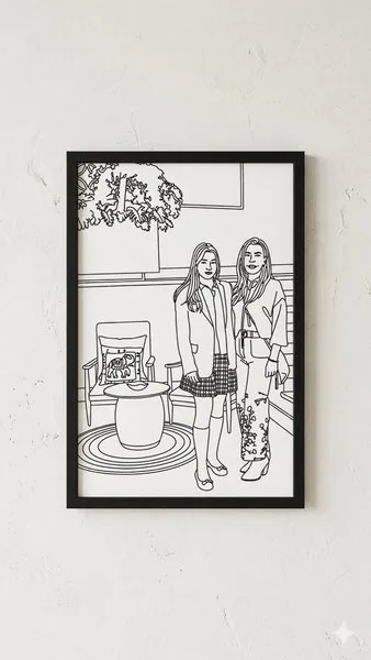 Duo · línea con escena